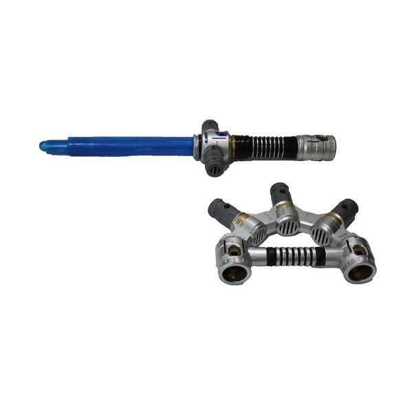 Hasbro Star Wars Bladebuilders Jedi Master Blue Lightsaber Starter Kit 2015 Work - Picture 2 of 5